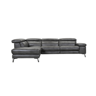 Lisette Sofa / Power Incliner + Adjustable Headrest / Full Leather 